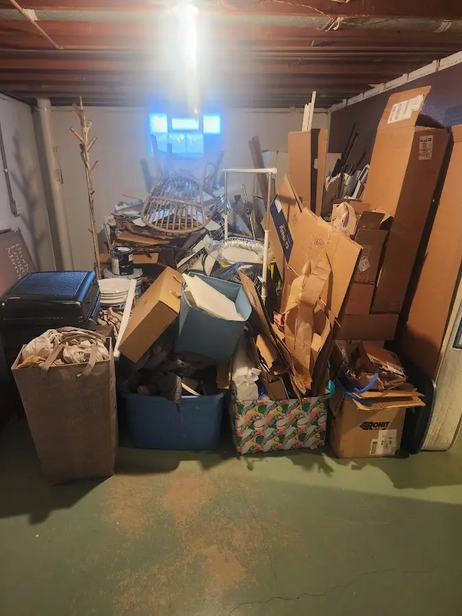 Roll-off dumpster container at job site for 40 Yard Dumpster Rental in North Lauderdale